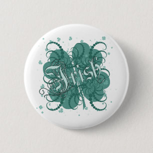 Irish Shamrock 2 Inch Round Button