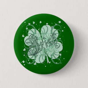Irish Shamrock 2 Inch Round Button