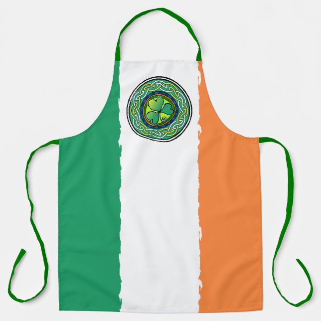 Irish shamrock apron (Front)