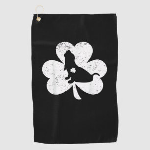 Irish Shamrock Basset Hound Dog St. Patrick's Day  Golf Towel