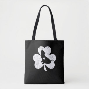 Irish Shamrock Basset Hound Dog St. Patrick's Day Tote Bag