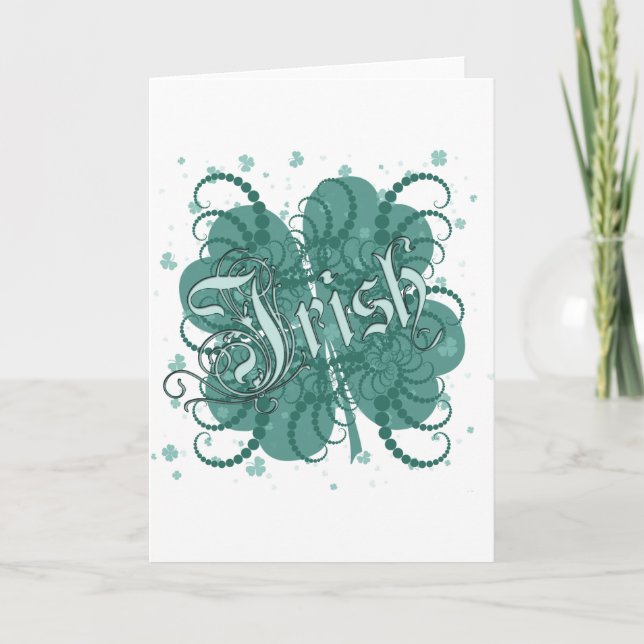 Irish Shamrock Card (Front)