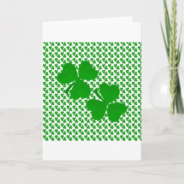 irish Shamrock Card (Front)