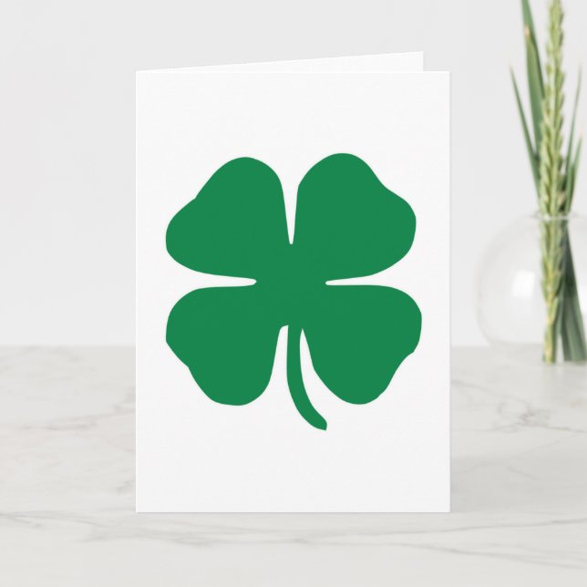 Irish Shamrock Card (Front)