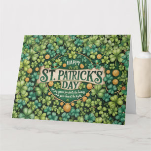 Irish Shamrock Celebration Design Card