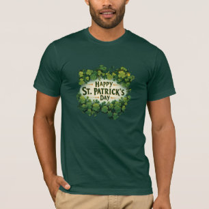 Irish Shamrock Celebration Design T-Shirt