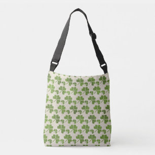 Irish Shamrock clover pattern Crossbody Bag
