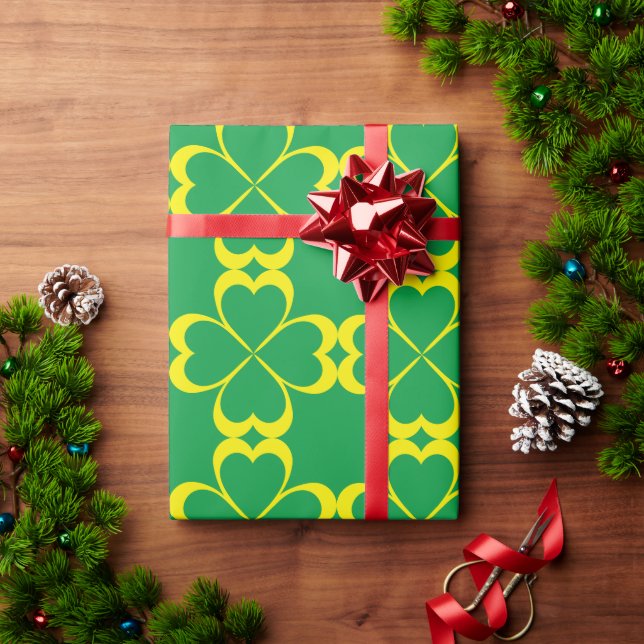 Irish shamrock cross for Saint Patrick’s Day Wrapping Paper (Holiday Gift)