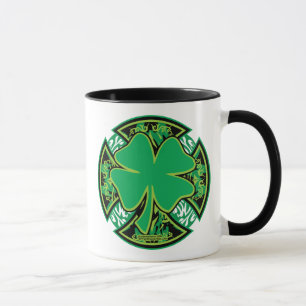 Irish Shamrock Cross Mug