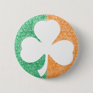 Irish Shamrock custom button