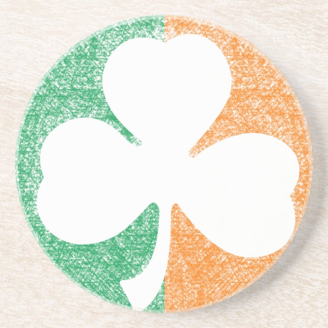 Irish Shamrock custom coaster (Front)