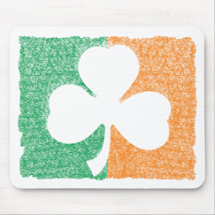 Irish Shamrock custom mousepad