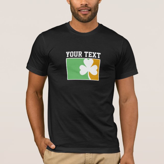 Irish Shamrock customizable T-Shirt (Front)