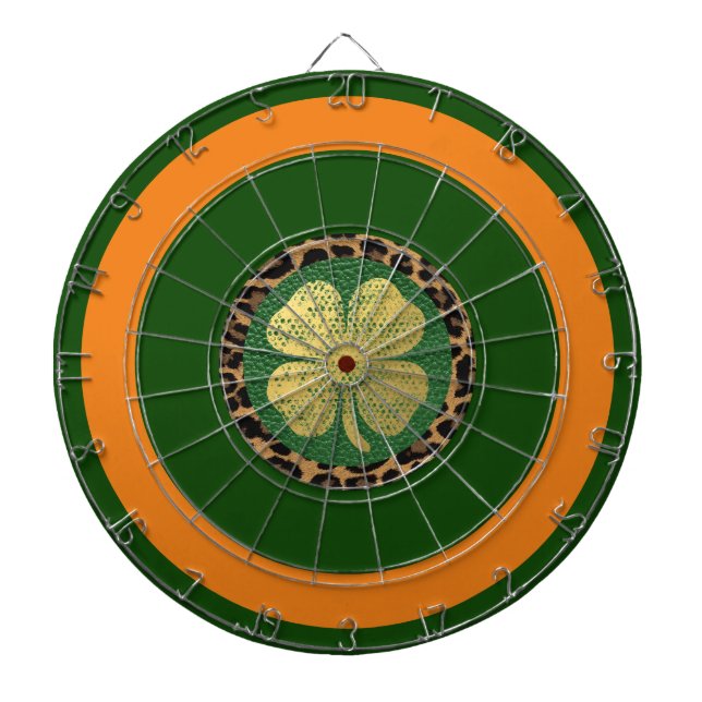 Irish Shamrock  Dartboard (Front)