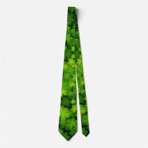 Irish Shamrock Double Sided Tie