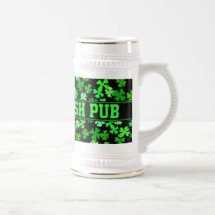 Irish Shamrock Drinking Stein