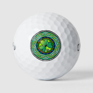 Irish shamrock golf balls