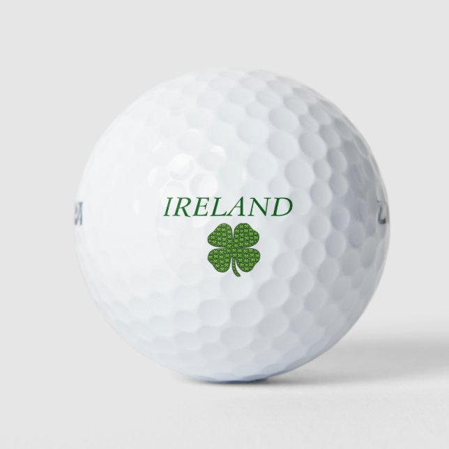 Irish Shamrock  Golf Balls (Front)