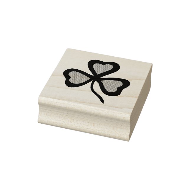 Irish shamrock, green shamrock, Irish clover Rubber Stamp (Stamp)