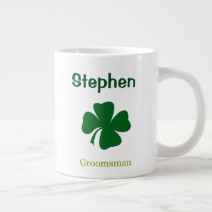 Irish Shamrock Groomsman Personalized Mug