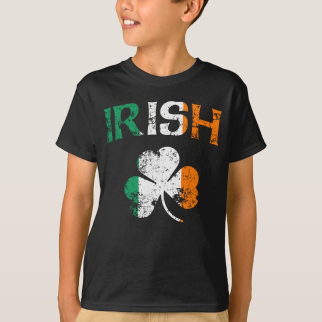 Irish Shamrock Ireland Flag St Patricks Day  T-Shirt (Front)