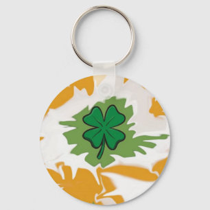 Irish shamrock keychain