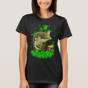 Irish Shamrock Leprechaun Bass Fish St Patrick's D T-Shirt