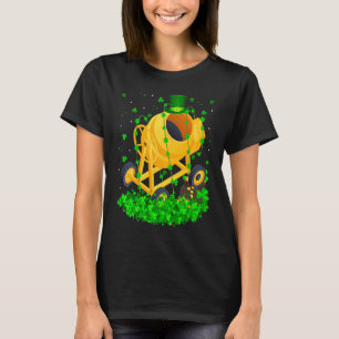 Irish Shamrock Leprechaun Cement Mixer St Patrick' T-Shirt