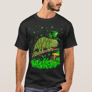 Irish Shamrock Leprechaun Chameleon St Patrick's D T-Shirt