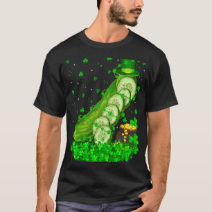 Irish Shamrock Leprechaun Cucumber St Patrick's Da T-Shirt