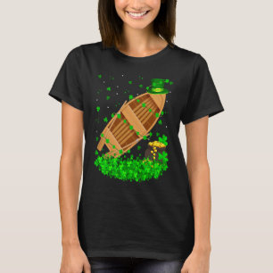 Irish Shamrock Leprechaun Fishing Boat St Patrick' T-Shirt