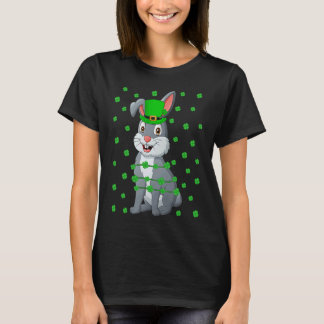 Irish Shamrock Leprechaun Rabbit St Patrick's Day T-Shirt