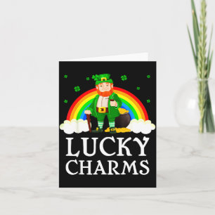 Irish Shamrock Leprechaun St. Patrick's Day Lucky Card