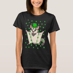 Irish Shamrock Leprechaun Sugar Glider St Patrick' T-Shirt