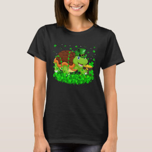 Irish Shamrock Leprechaun Turtle St Patrick's Day T-Shirt