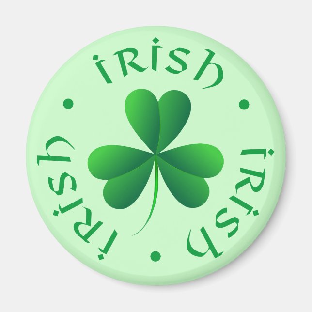 Irish Shamrock Magnet (Front)