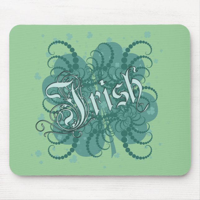 Irish Shamrock Mouse Pad (Front)
