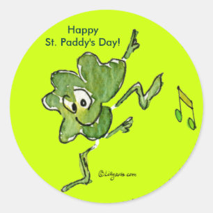 Irish Shamrock n Roll 05 Sticker