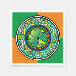 Irish shamrock napkin
