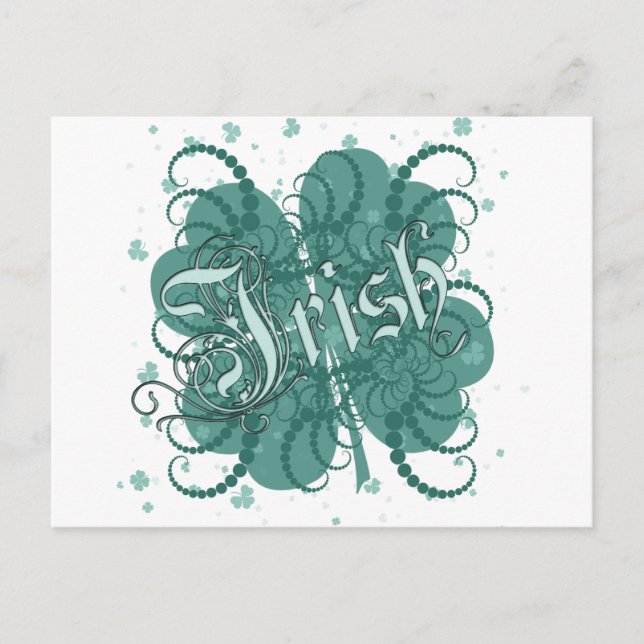 Irish Shamrock Postcard (Front)