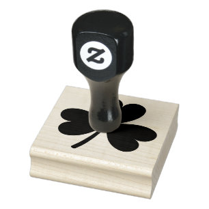 Irish Shamrock Rubber Ink Stamp