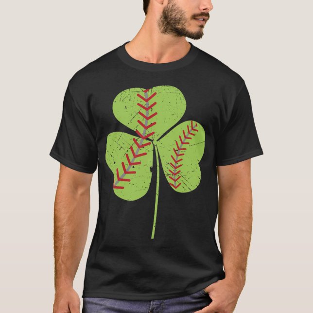 Irish Shamrock sandlot baseball girlfriend s  T-Shirt (Front)