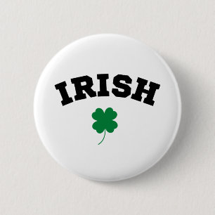 Irish  Shamrock St Patrick's 2 Inch Round Button