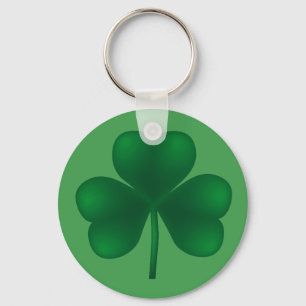 Irish Shamrock St Patricks Day Basic Keychain