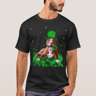 Irish Shamrock St Patricks Day Pitbull Cool T-Shirt