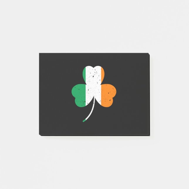 Irish Shamrock St Patrick's Day Post-it Notes (Front)