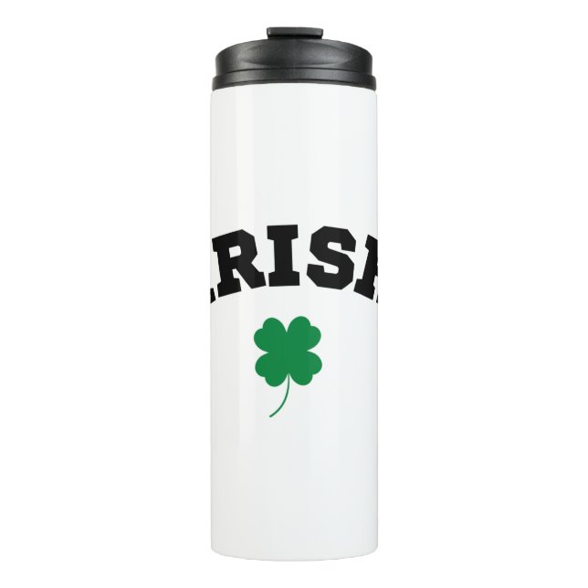 Irish  Shamrock St Patrick's Thermal Tumbler (Front)