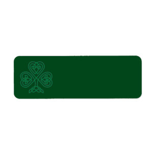 IRISH SHAMROCK SYMBOL ADDRESS LABELS