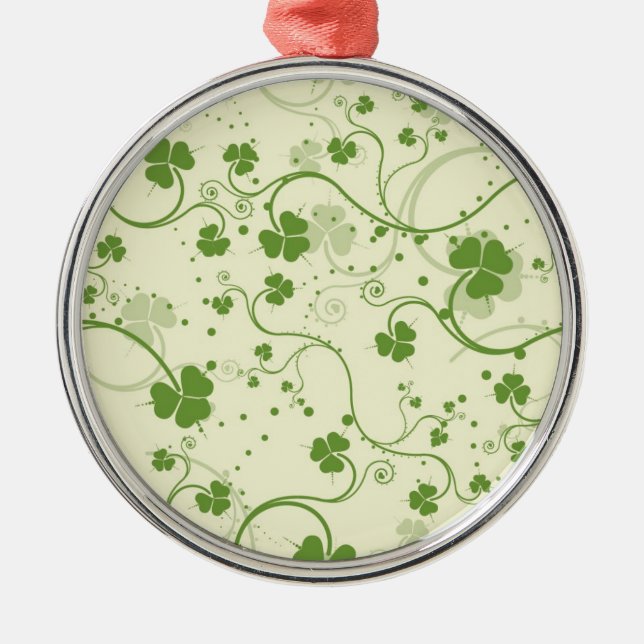 IRISH SHAMROCK SYMBOL CHRISTMAS ORNAMENT (Front)