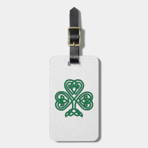 IRISH SHAMROCK SYMBOL LUGGAGE TAG